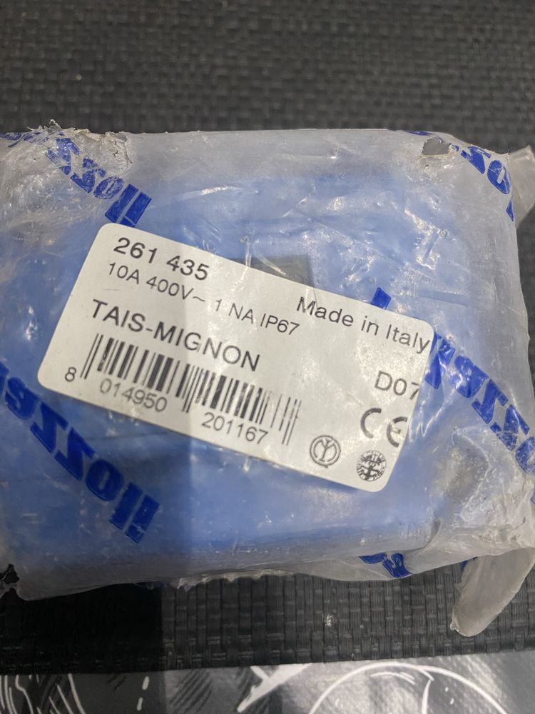 Настенная кнопка Tais-Mignon IP67, Рalazolli 261435 Италия 10A 400V~