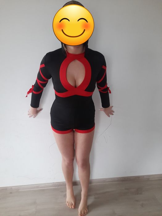 Sexy kombinezon strój przebranie Ninja XS