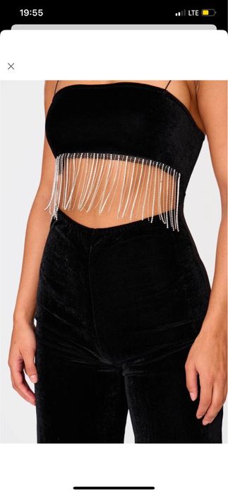 Жіночий святковий вечірній комбінезон з штанами новий prettylittlethin