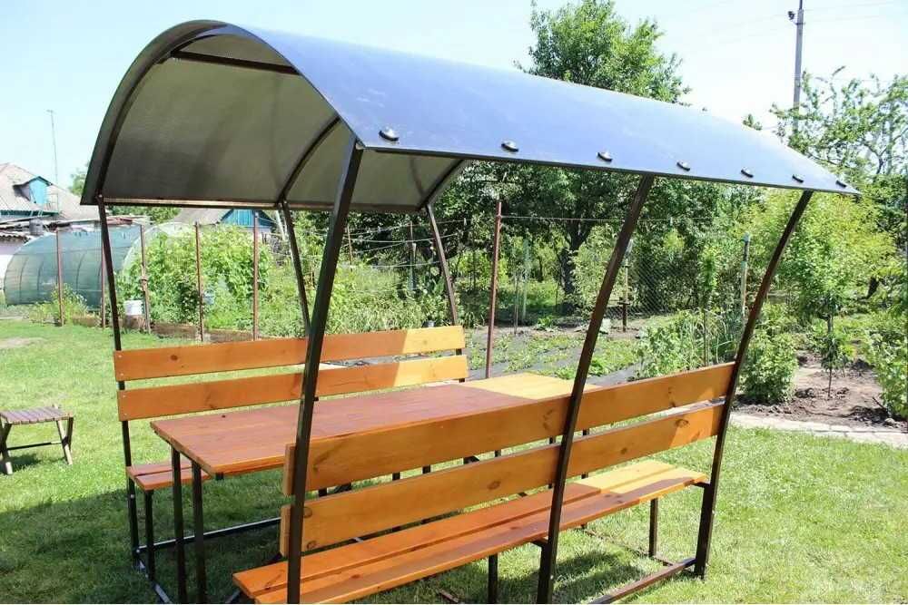 Беседка альтанка садова металлическая для дачі под заказ продам Loft