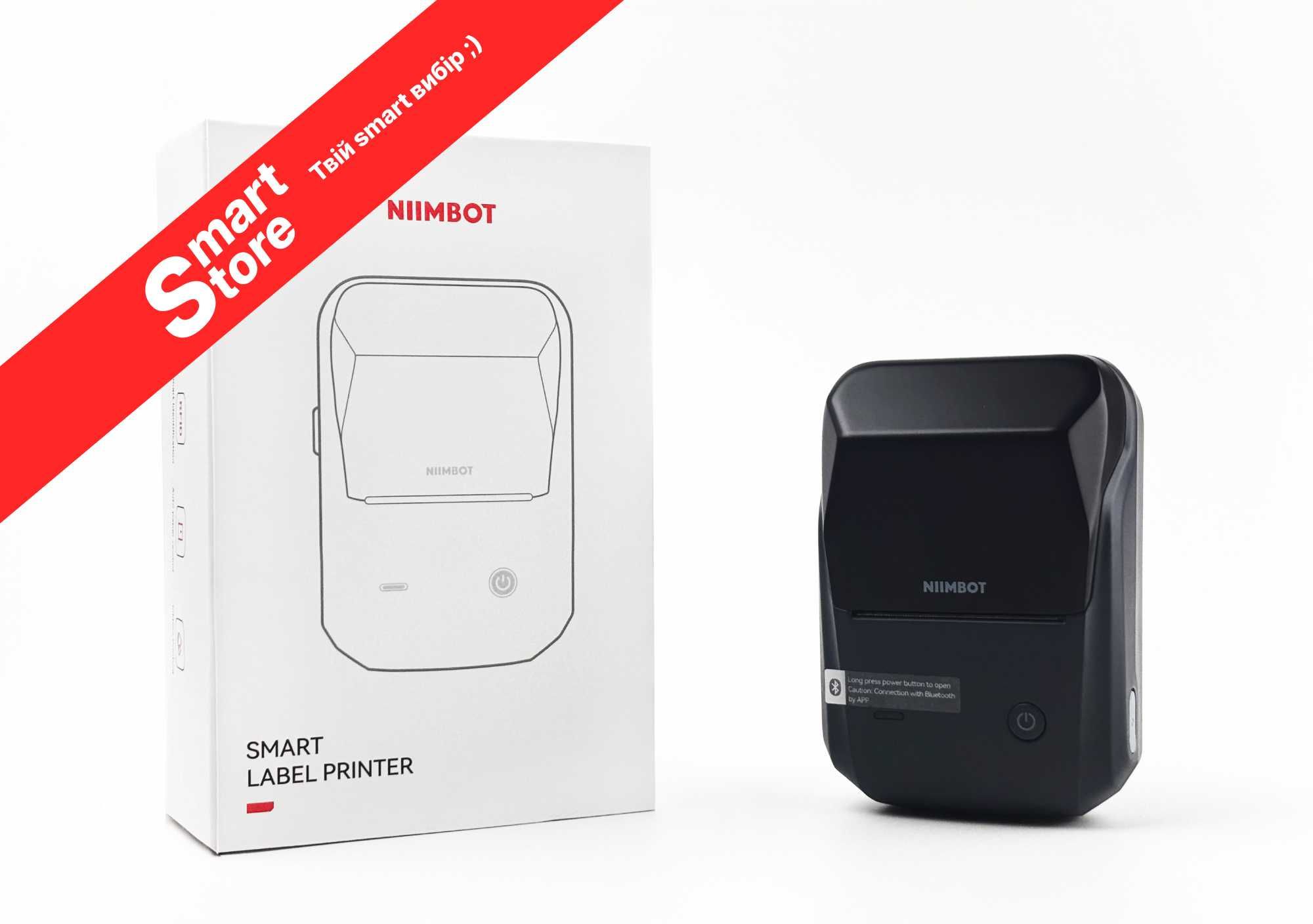 Термопринтер Niimbot B1 для друку наклейок міні портативний принтер