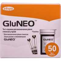 Тест смужки для глюкометра GluNeo (ГлюНео)