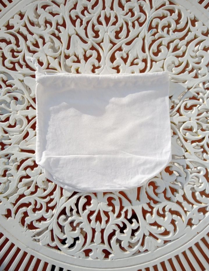 Saco bolsa branco de algodão Zara Home