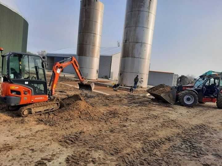 Usługi koparko ładowarką WISZNICE  wywrotką koparko ładowarka