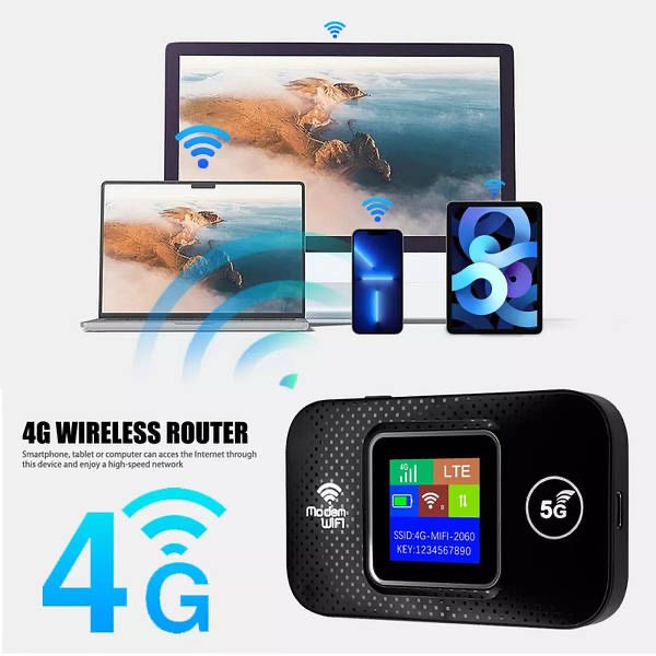 Портативний модем з екраном 4G/5G Wireless Mobile Wi-Fi M9S-ELCD