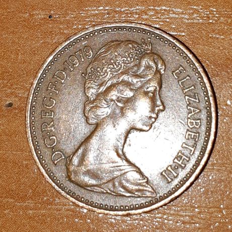 Великобритания 1 новый пенни, 1979
