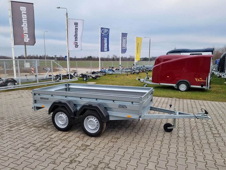 Zaslaw 265T  265x131 cm, 2 osie, DMC750 kg, przyczepa skrzyniowa dwuosiowa