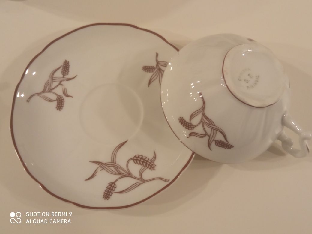 Serviço chá porcelana , marca SP coimbra