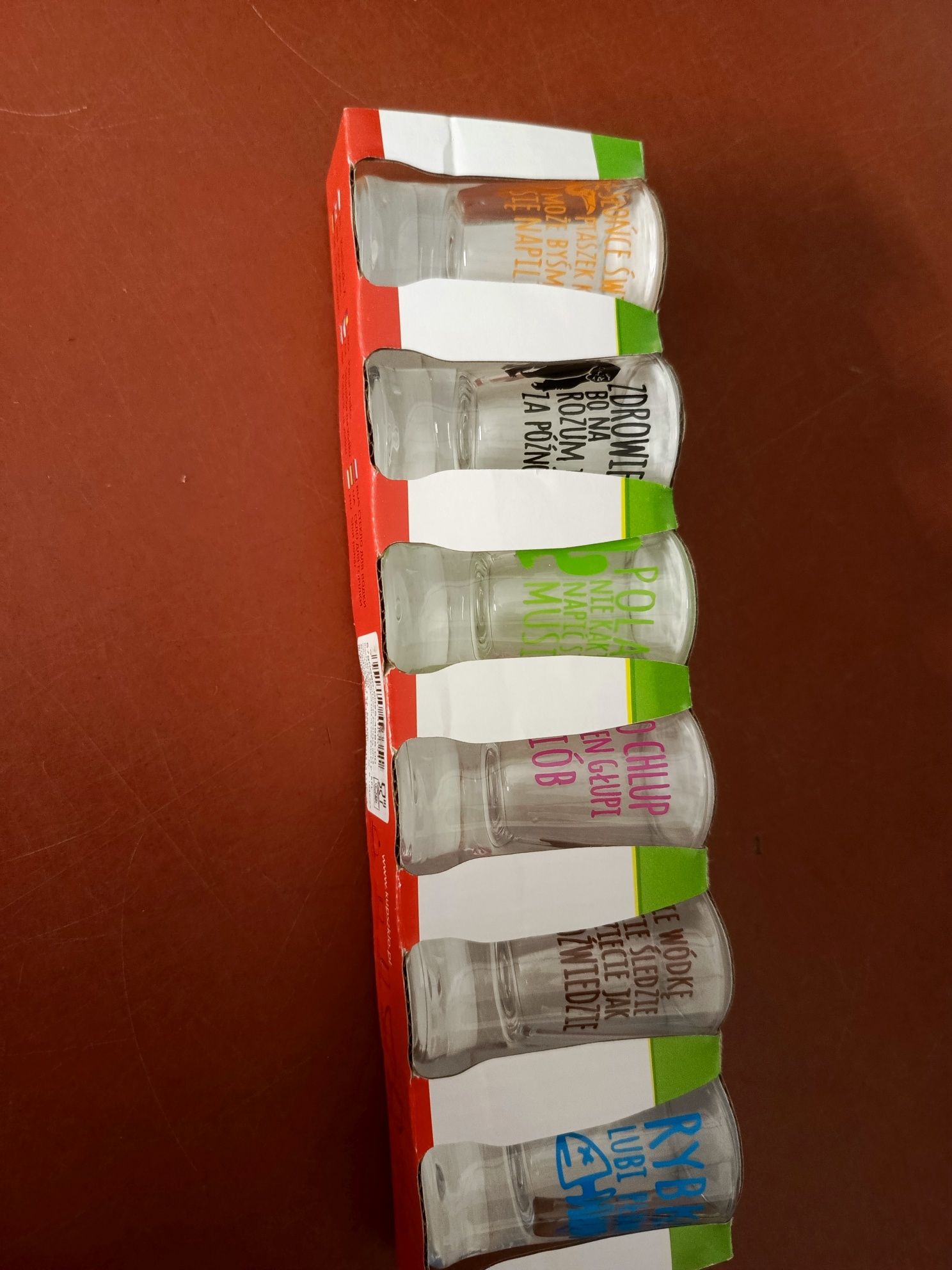 Kieliszki do wódki 25 ml  6 sztuk