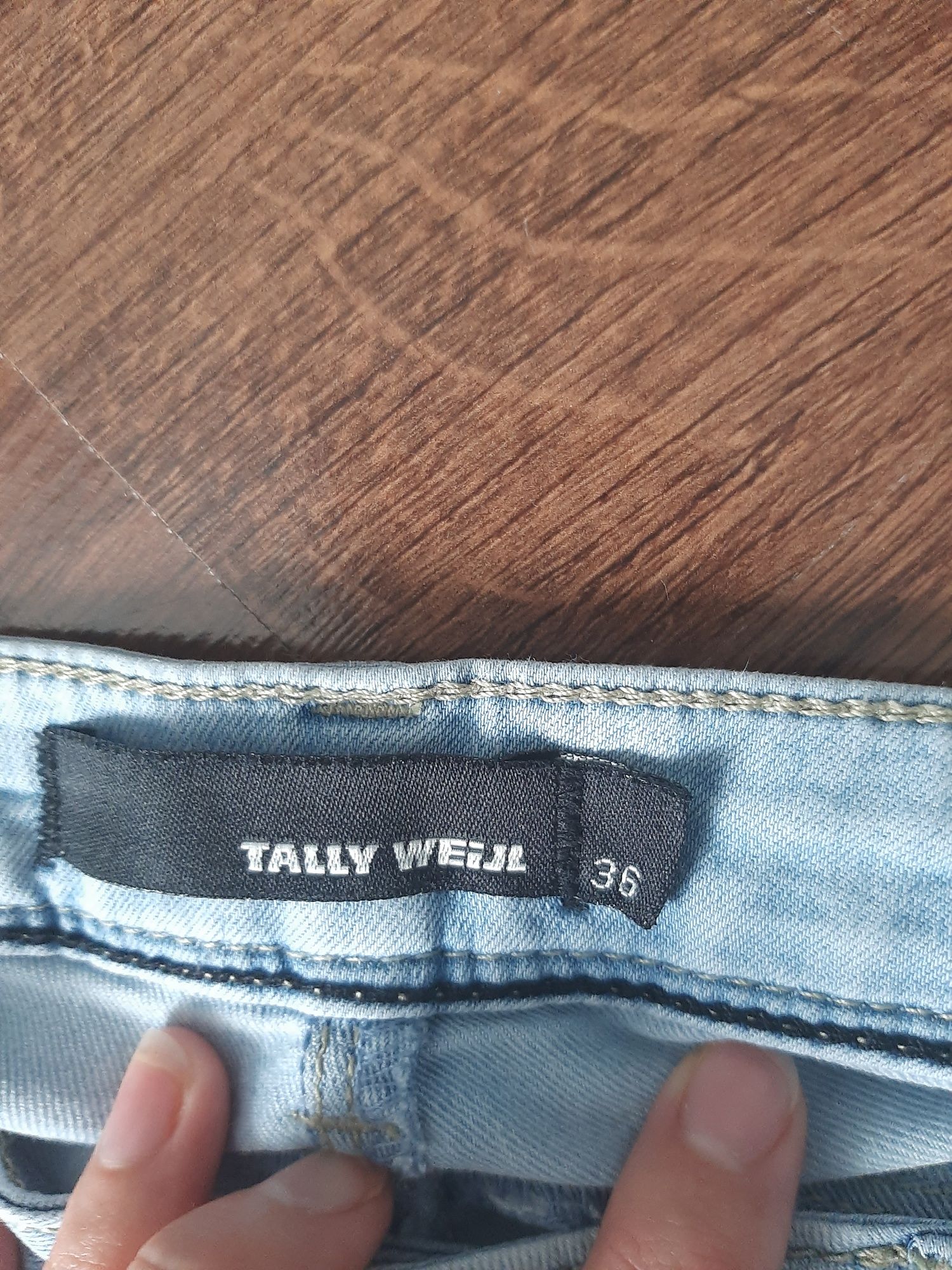 Spodnie damskie Tally Weijl jasny niebieski