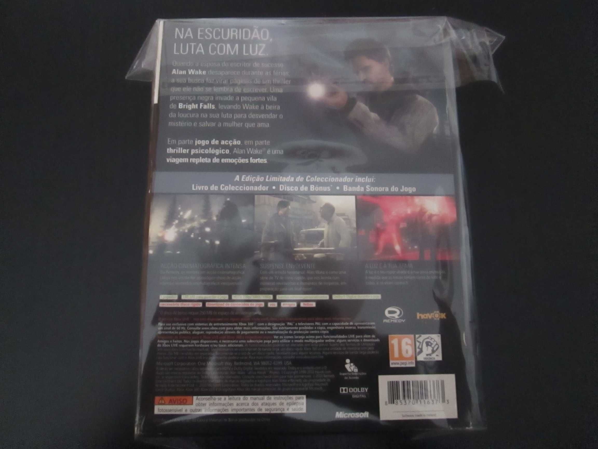 Alan Wake Edição Colecionador Xbox 360