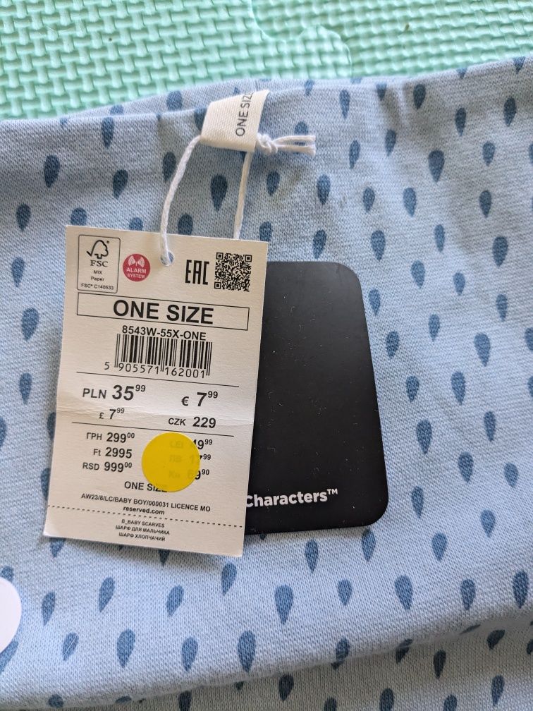Nowy z metką Komplet wiosenny czapka i komin Reserved