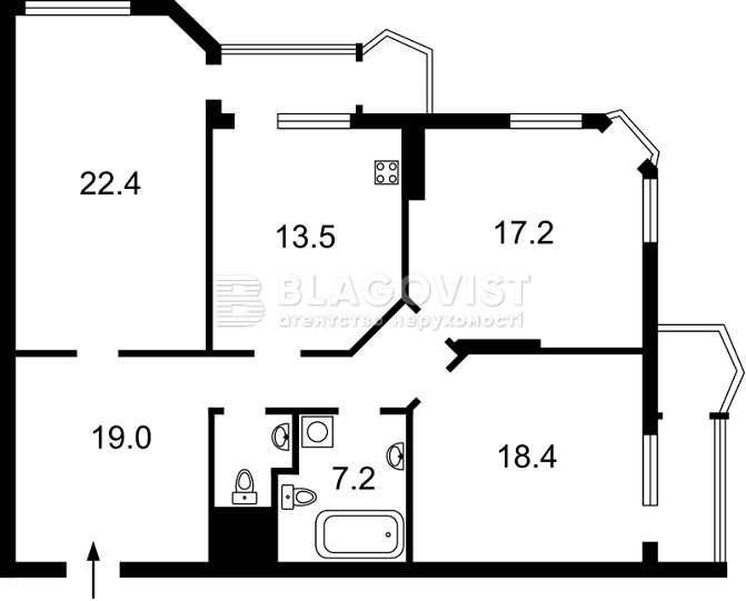 3-к квартира з ремонтом, Мокра,18 ЖК Пори року