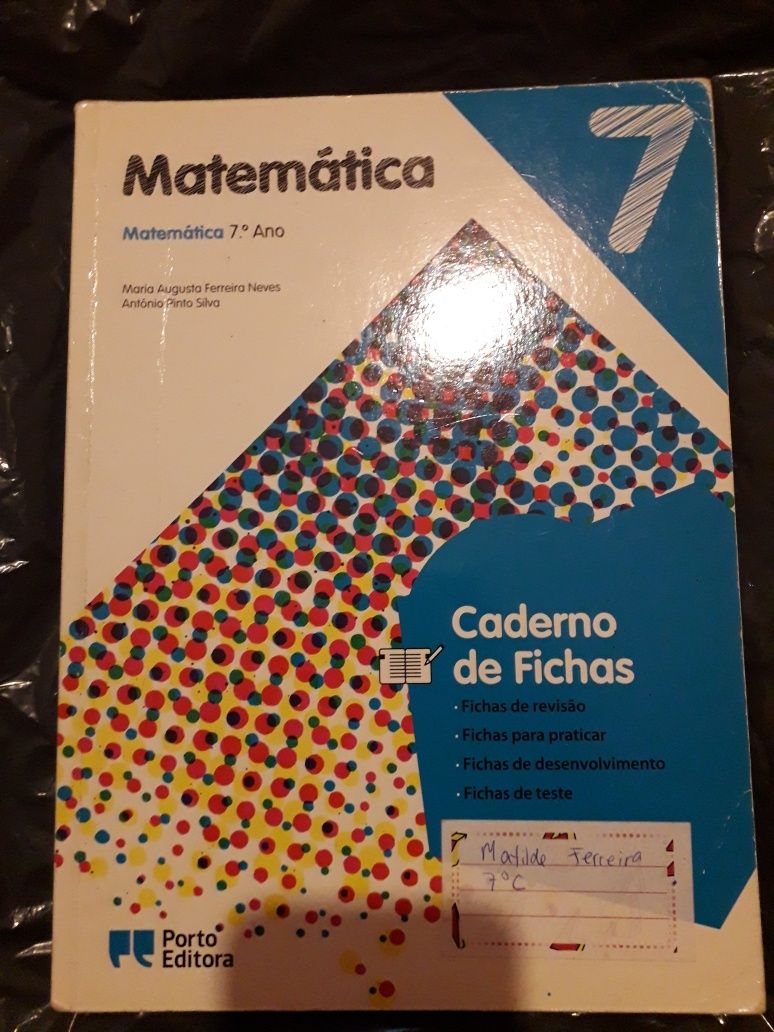 Matemática 7 - caderno de fichas de matemática do 7°ano