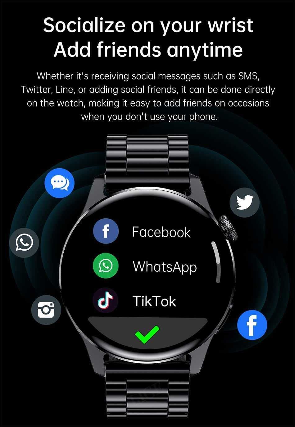 SmartWatch I29 telefon BT, tętno, ciśnienie, O2, powiadomienia, PL