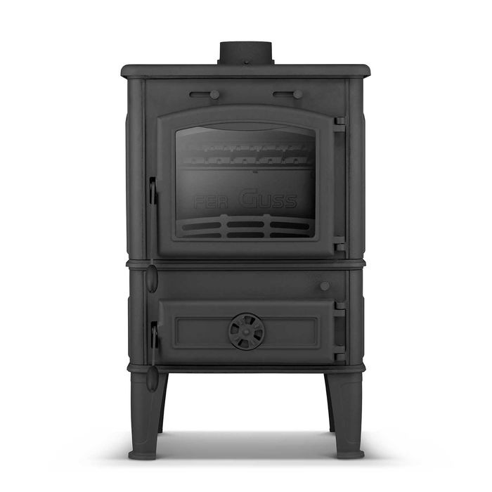 Piec z płytą grzewczą kuchnia węglowa grudziądzka z fajerką westfalka