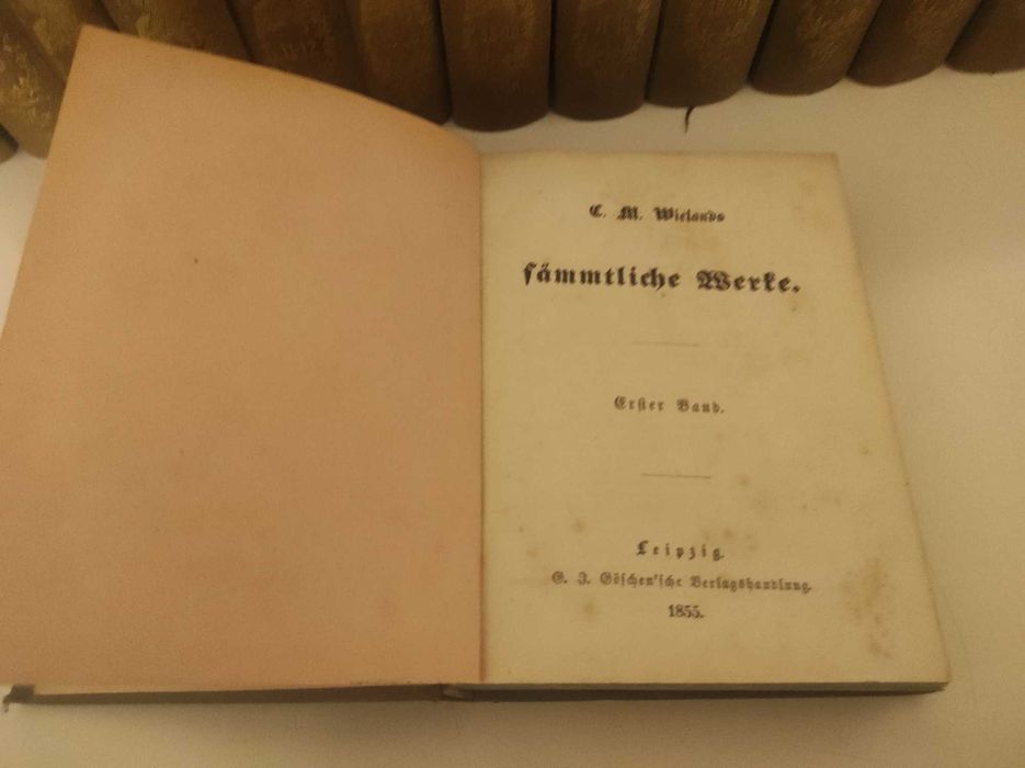 Старинные редкие книги. Все работы Виланда. 1855 год.