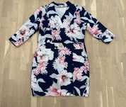 Sukienka w kwiaty kopertowa 40/L 42/XL 44/XXL