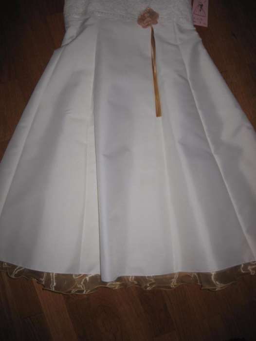 Vestido, jaqueta e écharpe Comunhão/Cerimonia - tam 8/9 - Novo