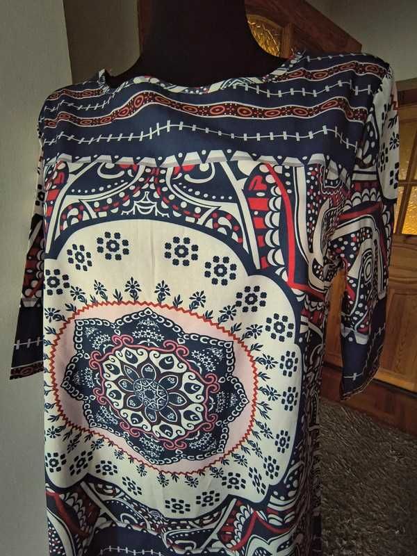 Sukienka letnia orientalne wzory r. Xl