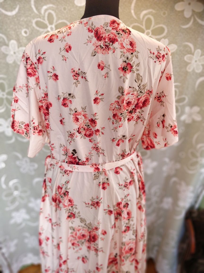 Piękna sukienka kwiaty 4xl nowa ciążowa do karmienia