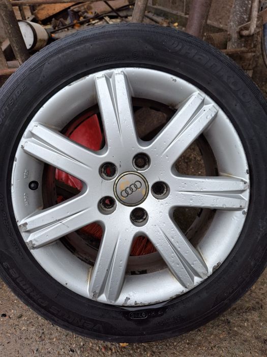 Sprzedam felgi 5x112 audi a4 b7 z oponami letnimi