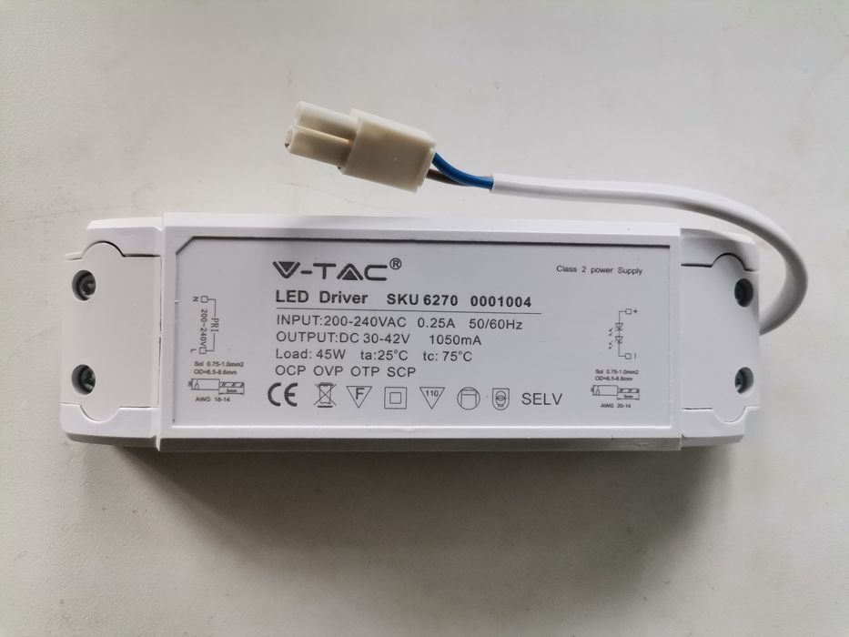 Драйвер для світлодіодної панелі 45W