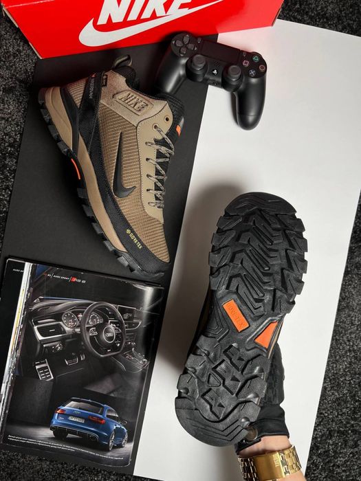 Чоловічі кросівки найк на хутрі Nike Rivah Fur Coyote Black [41-46]