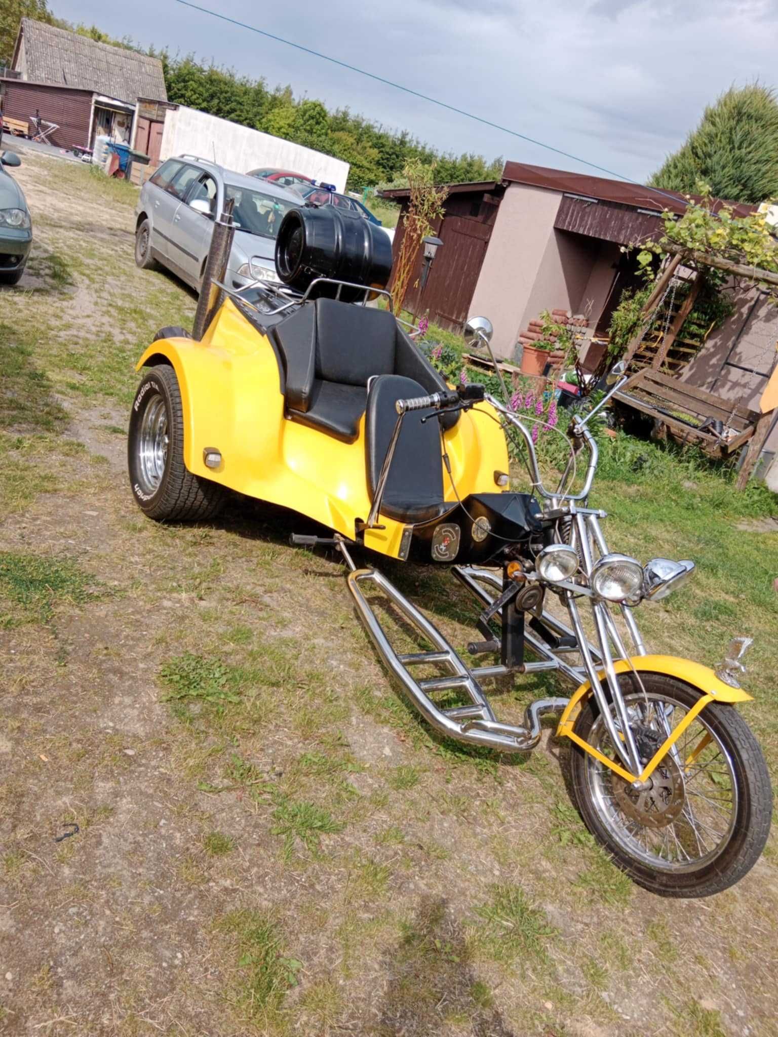 Motor zabytkowy trajka orginał Fecht