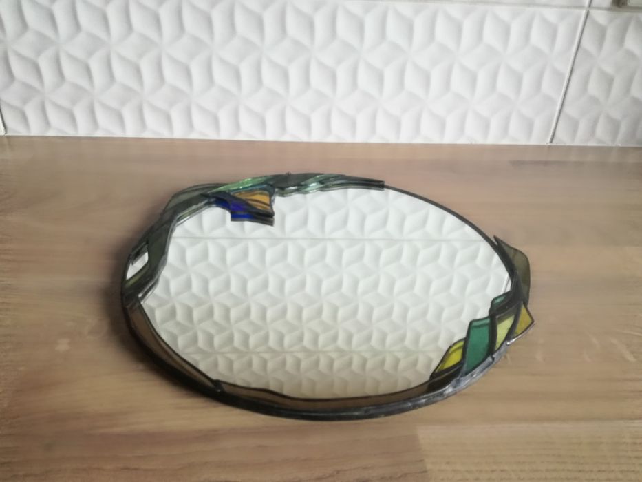 lustro witrażowe wiszące