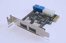 kontroler USB 3.0 na złącze PCIe low profile molex