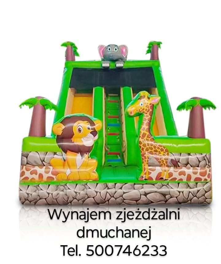 Wynajem zjeżdżalni dmuchanej, maskotki