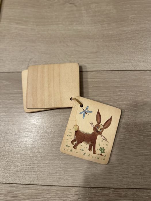 Drewniane układanki dla dzieci + gratis Pluszowy Słoń