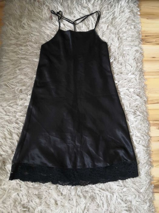 koszulka nocna, czarna