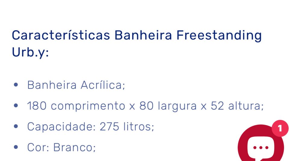 Banheira sanindusa urby 180