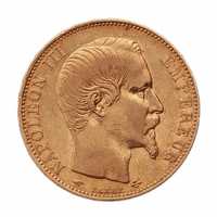 Moneta - 20 Franków 1857r. Napoleon III Francja - S-A