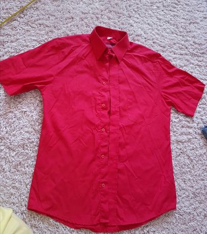 Świąteczna koszula M czerwona