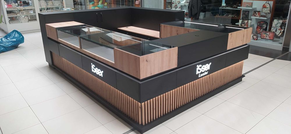 sklep meble sklepowe stoisko handlowe wyspa gabloty lady CAŁA POLSKA