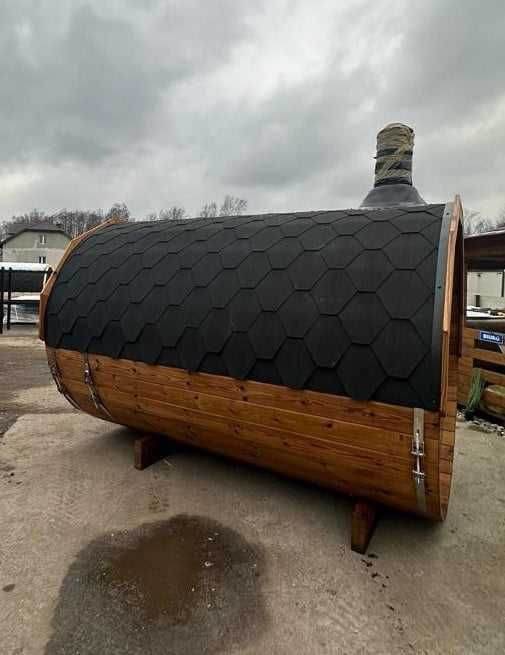 SAUNA THERMO beczka 3m z sosny skandynawskiej THERMO