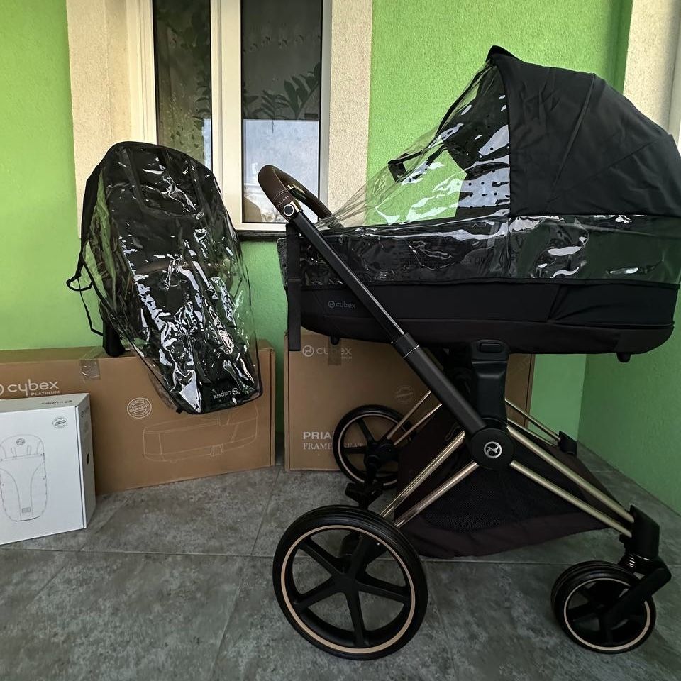 Cybex Priam 4.0 Deep Black шасі Rosegold