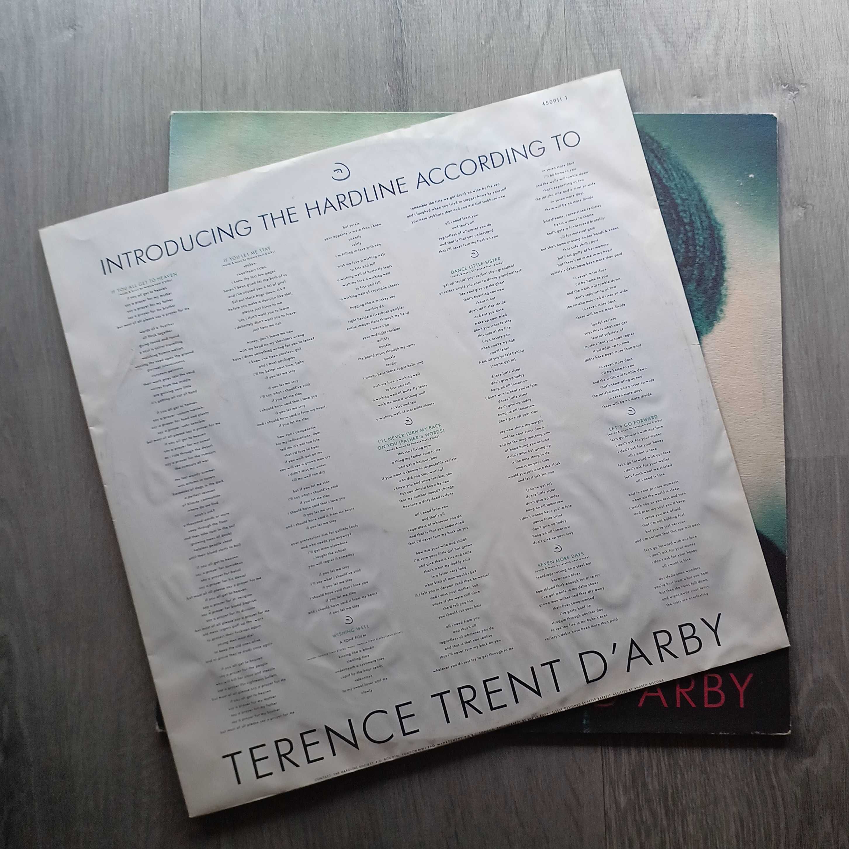 Terence Trent D'Arby LP Introducing the Hardline...