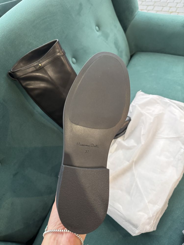 Чоботи з натуральної шкіри, massimo dutti