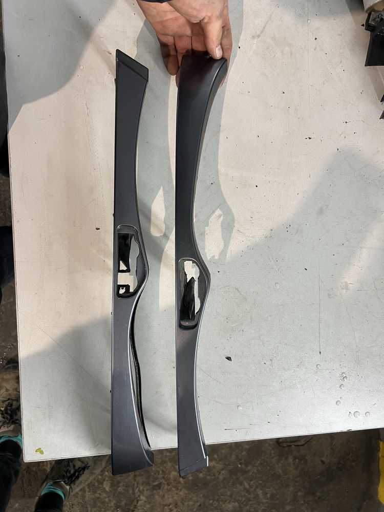 Listwy pod lampy xenon bmw e46 sedan touring polift stahlgrau metalic