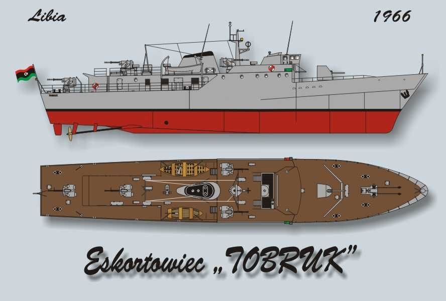 Modelik 02_17 TOBRUK Libijski eskortowiec