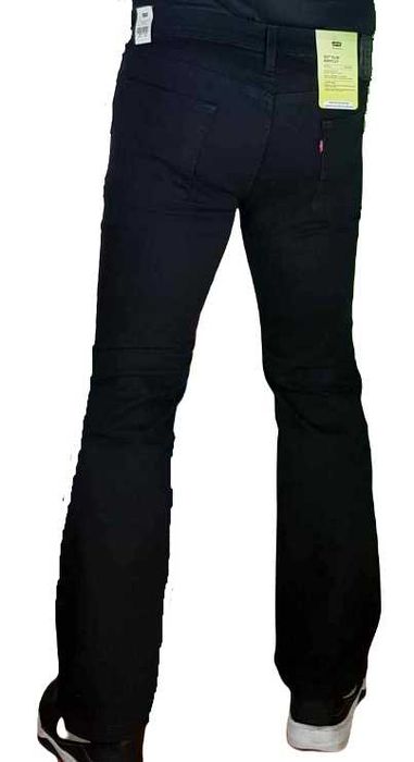 Męskie jeansy Levi's 527 Bootcut Flex czarne Levisy nowe oryg. W36/L30