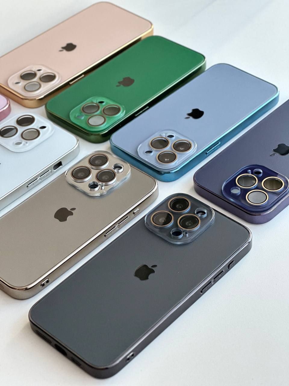 Чехол стеклянный на iPhone 14 Pro Max чохол айфон про макс (всі)