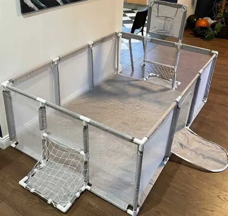 Дитячий ігровий манеж з кошиком та воротами сухий басейн великий