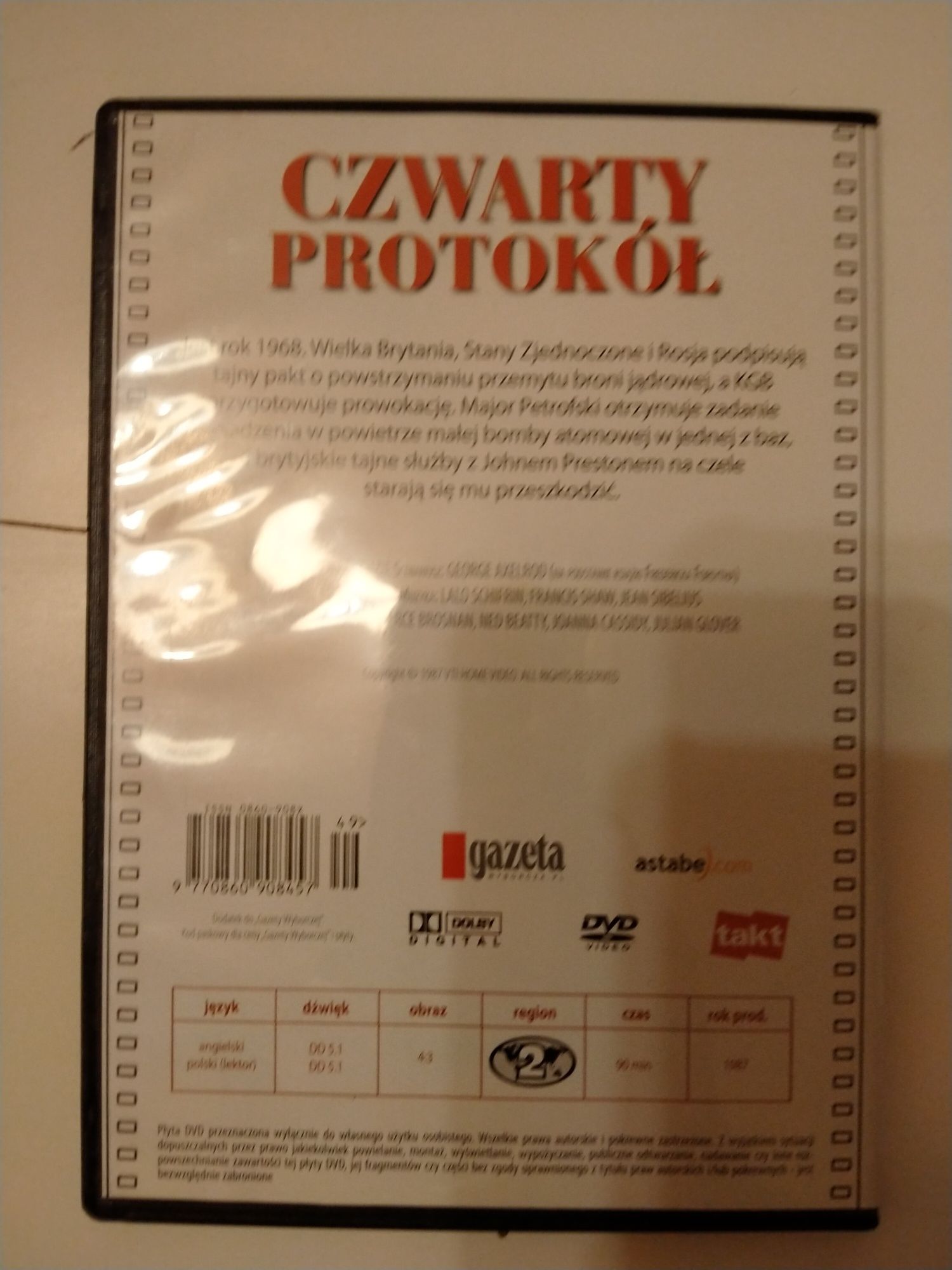 Czwarty protokół DVD Brosnan