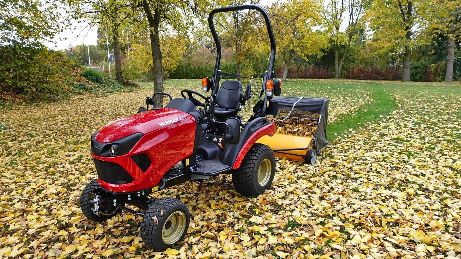 Zbierak trawy i liści 107cm kosz 650 litrów do traktora ogrodowego