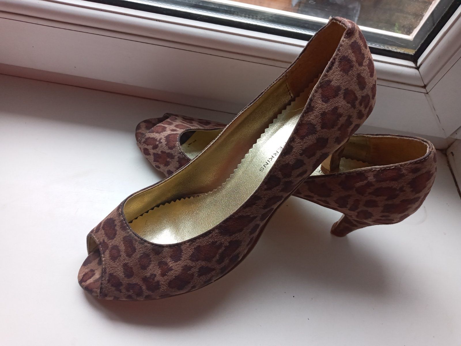 Туфли женские замшевые леопардовые